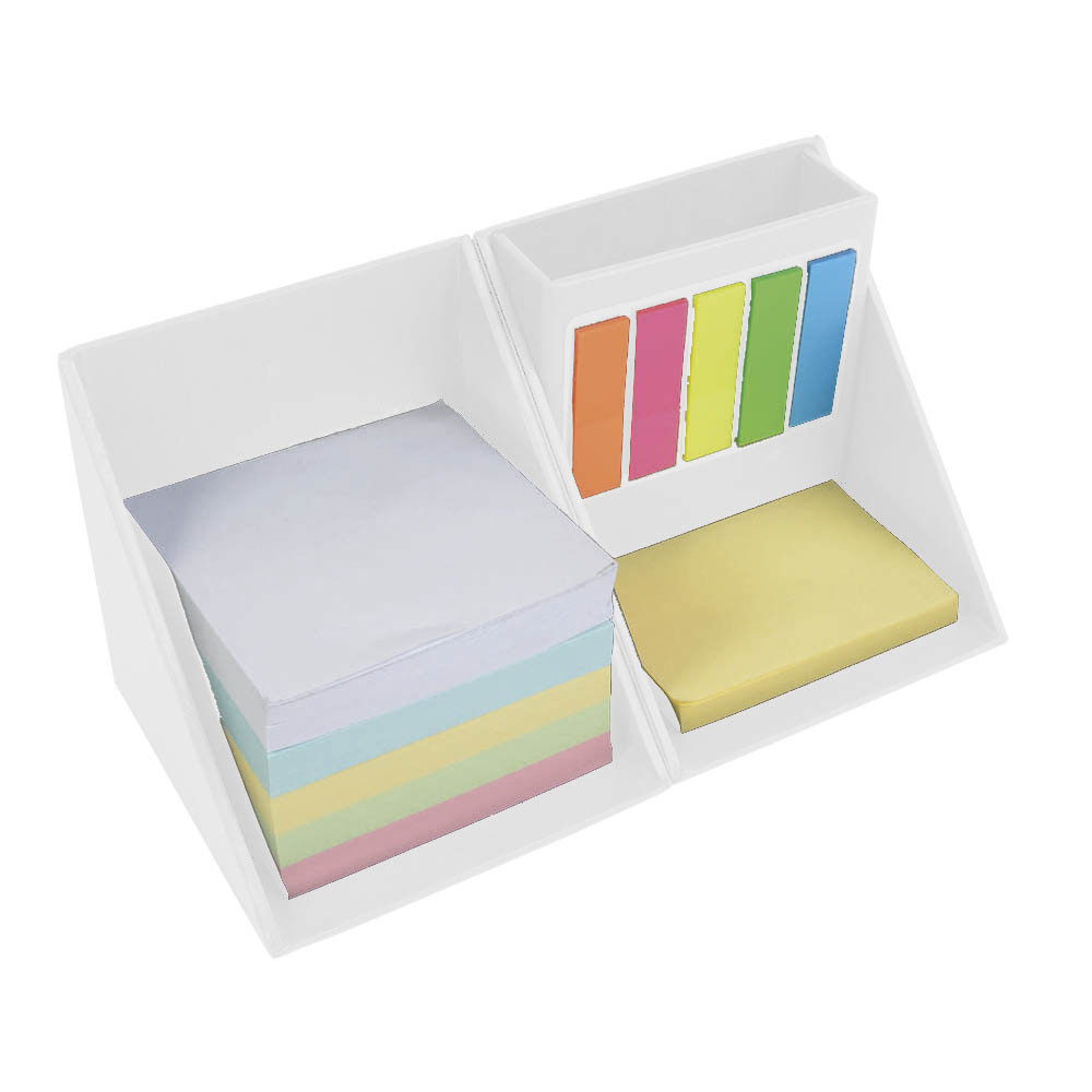 Porta post-it a colori e portapenne a forma di cubo - Cancelleria,  Scrivania - Gadget Ufficio