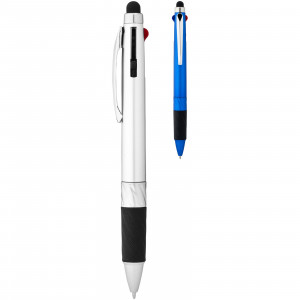 Penna multi inchiostro con stylus Burnie inchiostro nero blu e rosso