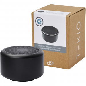 Mini speaker Bluetooth® in alluminio riciclato RCS da 3 W Rise