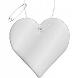 Gancio catarifrangente a forma di cuore in PVC con catenella RFX™
