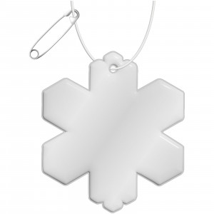 Gancio catarifrangente a forma di fiocco di neve in PVC con catenella RFX™