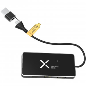Hub USB 8 in 1 con doppio ingresso e 6 porte SCX.design H20