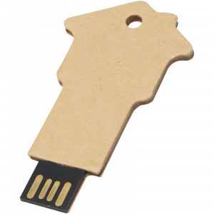 USB 2.0 in carta riciclata a forma di casa