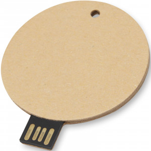USB 2.0 in carta riciclata rotonda