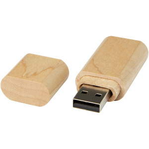 Chiavetta USB 3.0 in legno con portachiavi