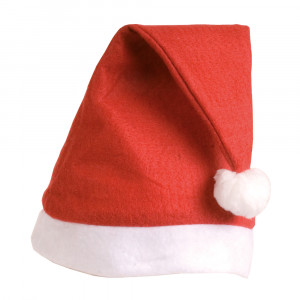 Cappellino Babbo Natale in panno "taglia small", 24x30 cm