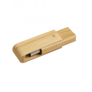 Chiavetta girevole USB 4Gb in bamboo. Possibilità  di import su richiesta