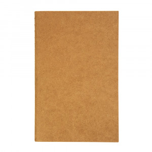 Quaderno con copertina in carta riciclata, fogli a righe color avorio