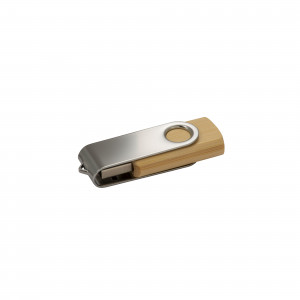 Chiavetta USB 4 Gb girevole in Bambù / Metallo