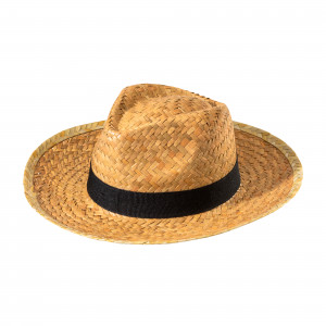 Cappello in paglia con fascia elastica 3 centimetri applicabile e personalizzabile