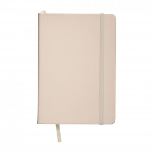 Quaderno con copertina in PU in colori pastello ed elastico di chiusura