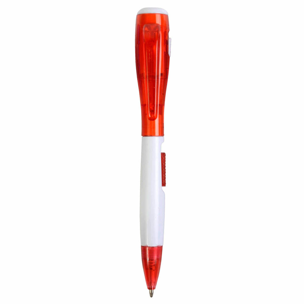 Penna in plastica(resistente plastica ABS+AS) con luce