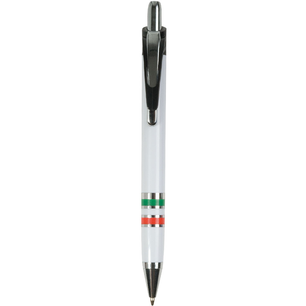 Penna in plastica resistente plastica ABS con in tre colori (Italiano - Francese - Spagnolo) - refill jumbo
