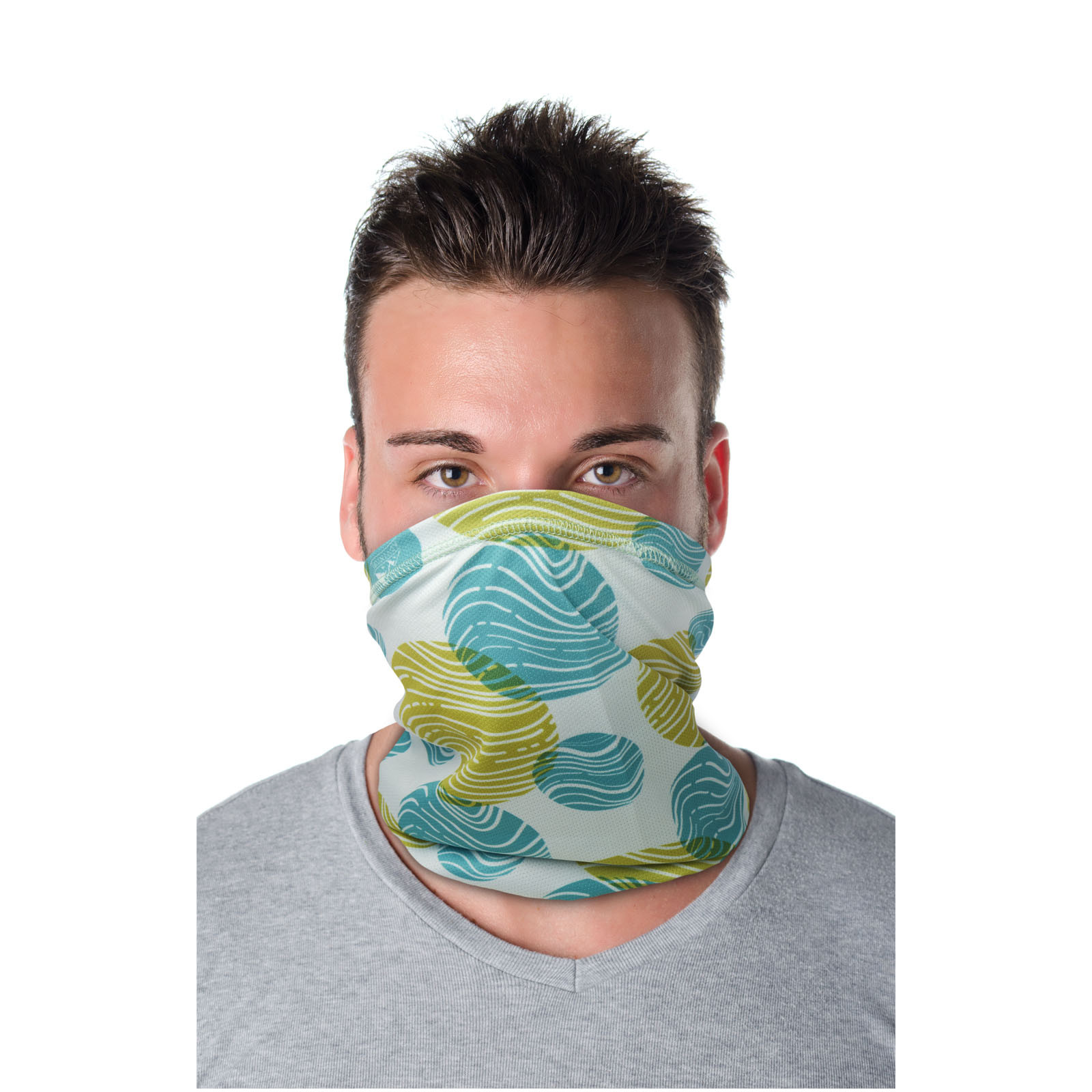 Multi-sciarpa con stampa a sublimazione, orli e tecnologia Coolmax® Mia