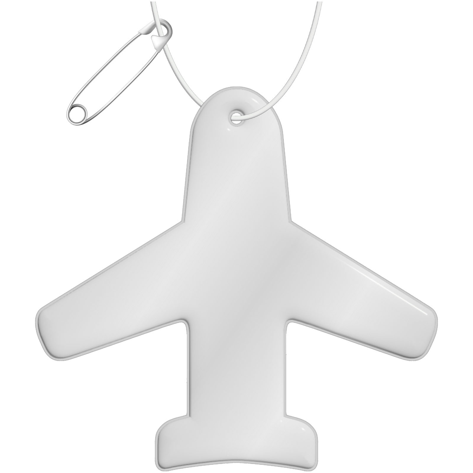 Gancio catarifrangente a forma di aeroplano in PVC con catenella RFX™