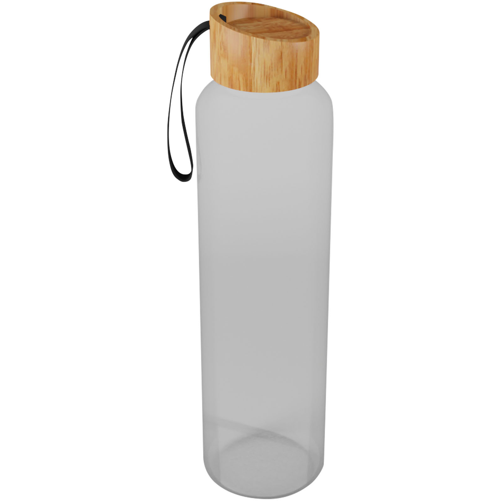 Borraccia in vetro borosilicato da 550 ml con custodia in silicone riciclato e coperchio in bambù SCX.design D21