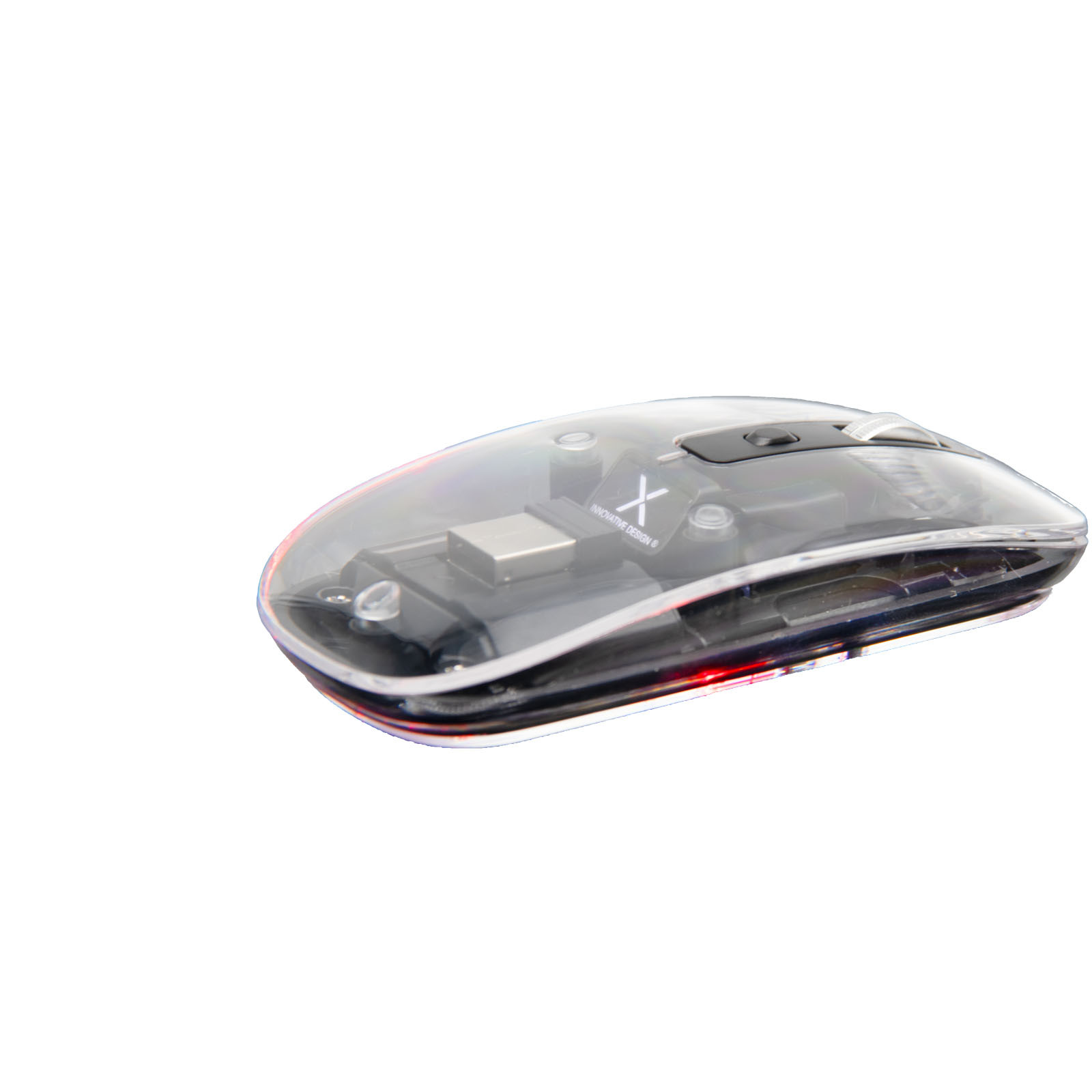Mouse wireless trasparente a modalità multipla con tecnologia Bluetooth® da 2,4 GHz SCX.design O24