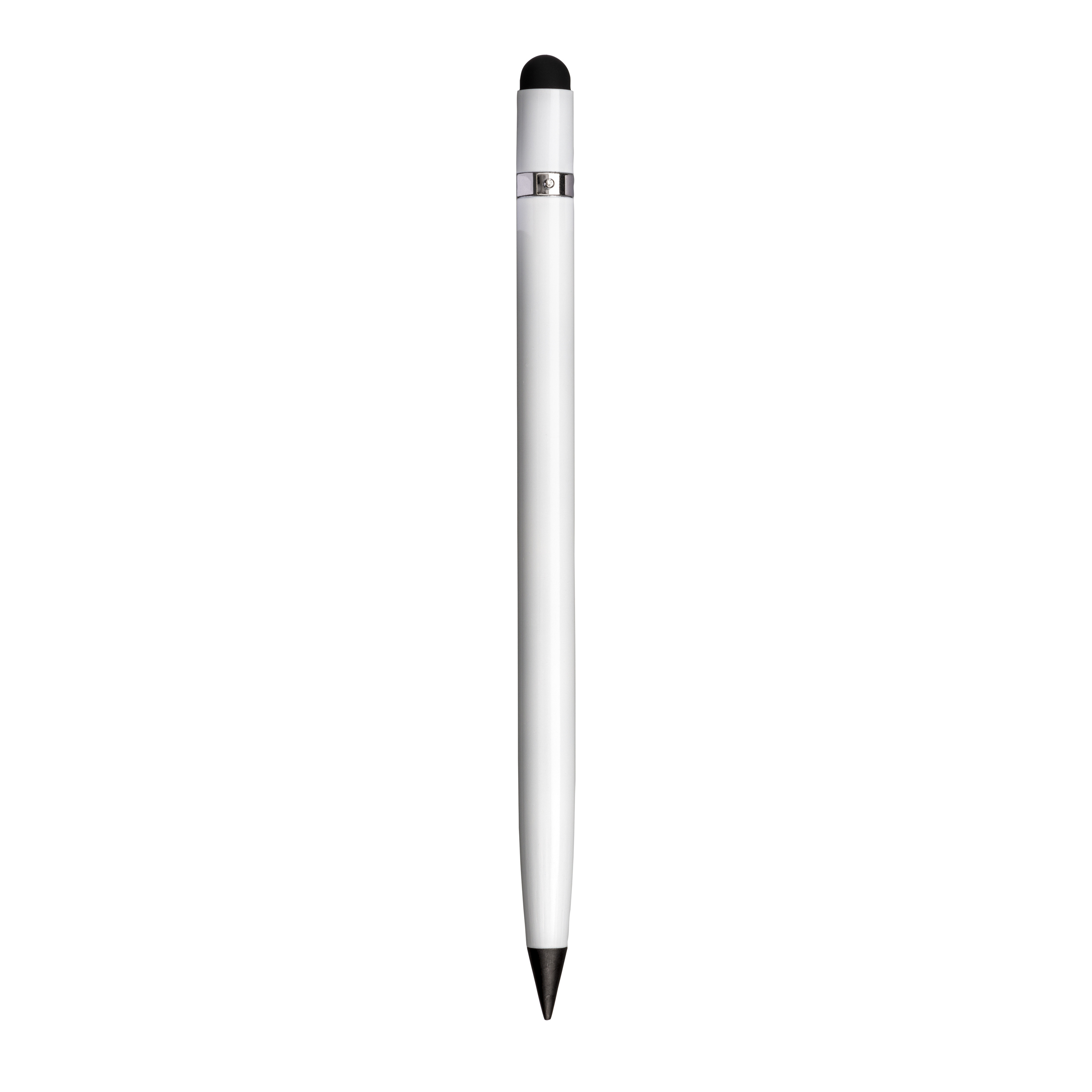 Penna senza inchiostro in alluminio, con gommino per touch screen